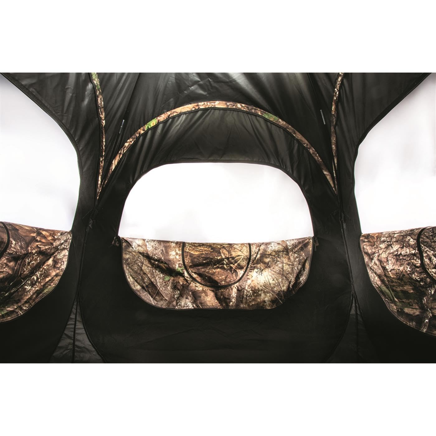 Guide Gear HuntRite Deluxe 4-Panel Spring Steel Hunting Blind; 2 Person Ground Tent for Deer and Turkey Season RT APX
