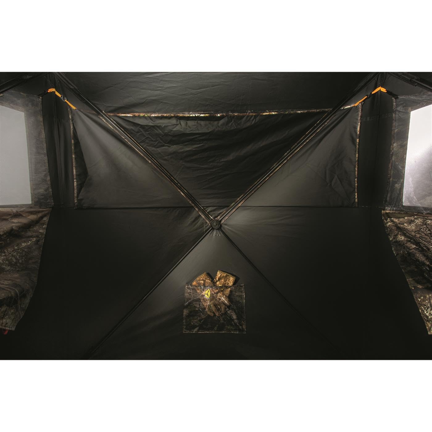 HuntRite Silent Adrenaline Pop-Up Hunting Ground Blind; for Deer and Turkey Hunting, 2-Person Tent