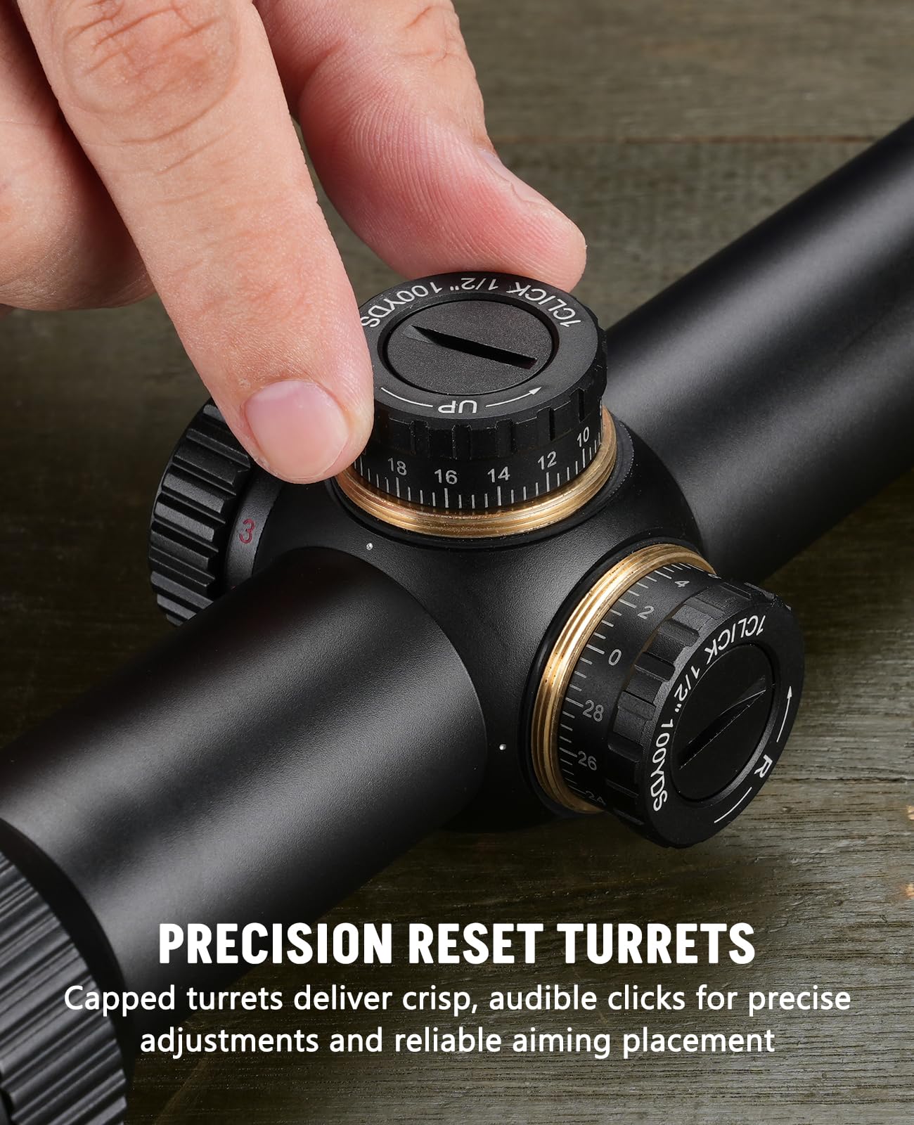 MidTen 1-4x24 LPVO Rifle Scope with 30mm Cantilever Mount, Wide View Scope with Etched Glass, Illuminated Reticle Scope with Zero Reset for Hunting