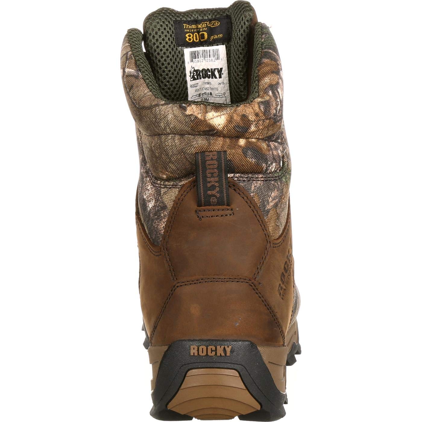 ROCKY Retraction Waterproof 800G Insulated Outdoor Boot, Realtree Xtra, Size 8(W)