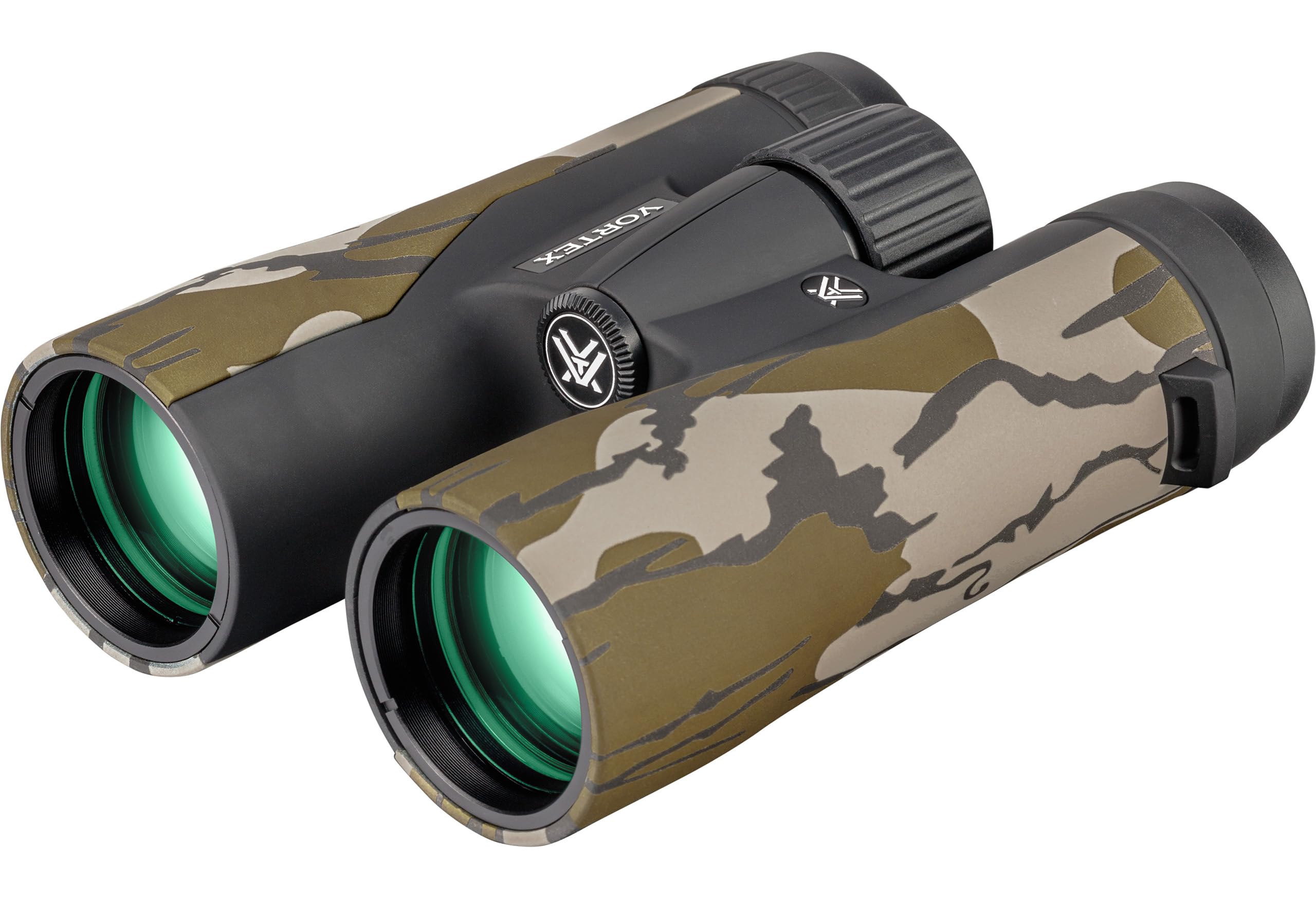 Vortex Crossfire HD 10x42 Binoculars (Mossy Oak Bottomland) - HD Optical System, Tripod Adaptable, Rubber Armor, Waterproof, Fogproof, Shockproof, Included GlassPak - Unlimited, Unconditional Warranty