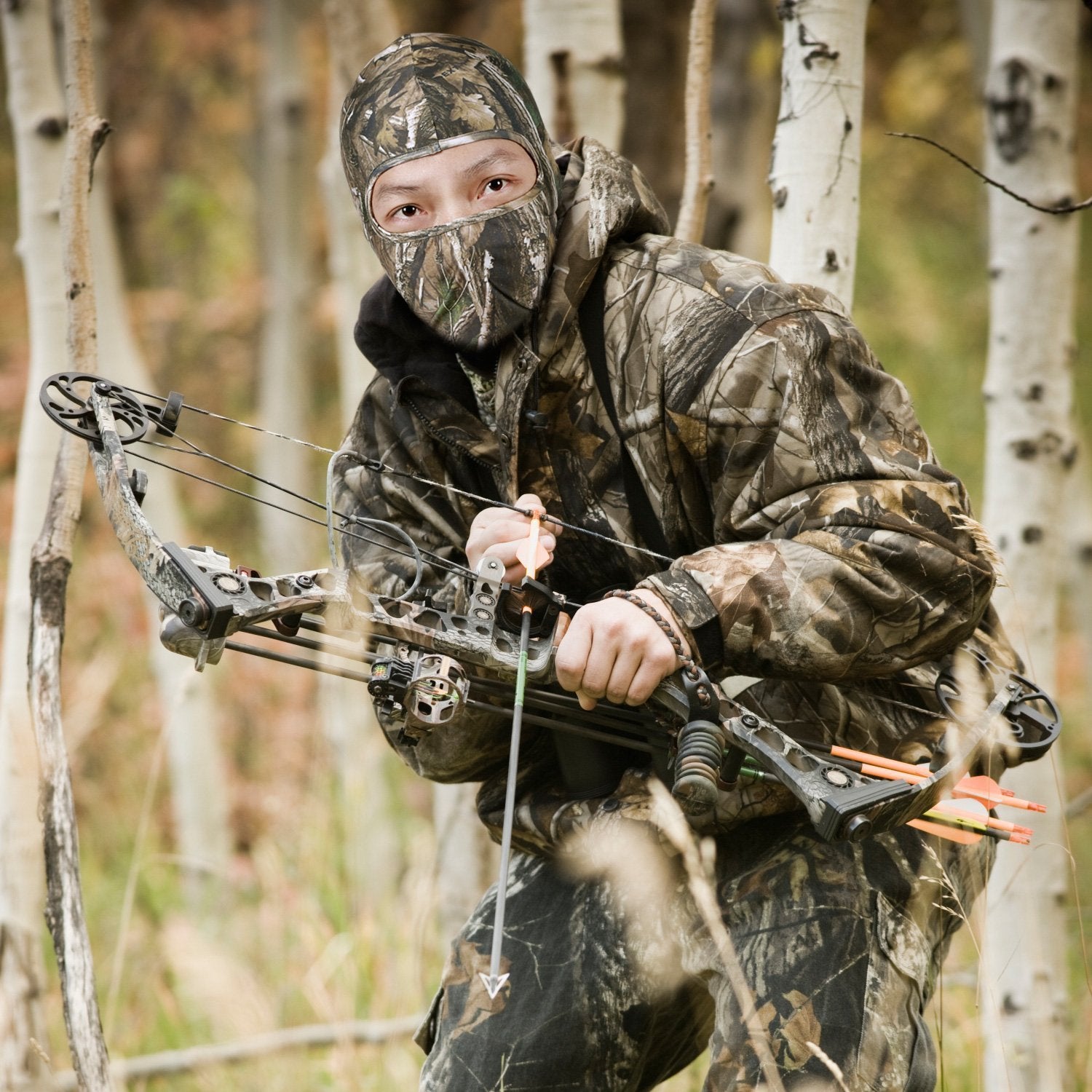 WTACTFUL Camouflage Face Mask, Camo Balaclava Face Mask for Hunting Hunter 1pcs