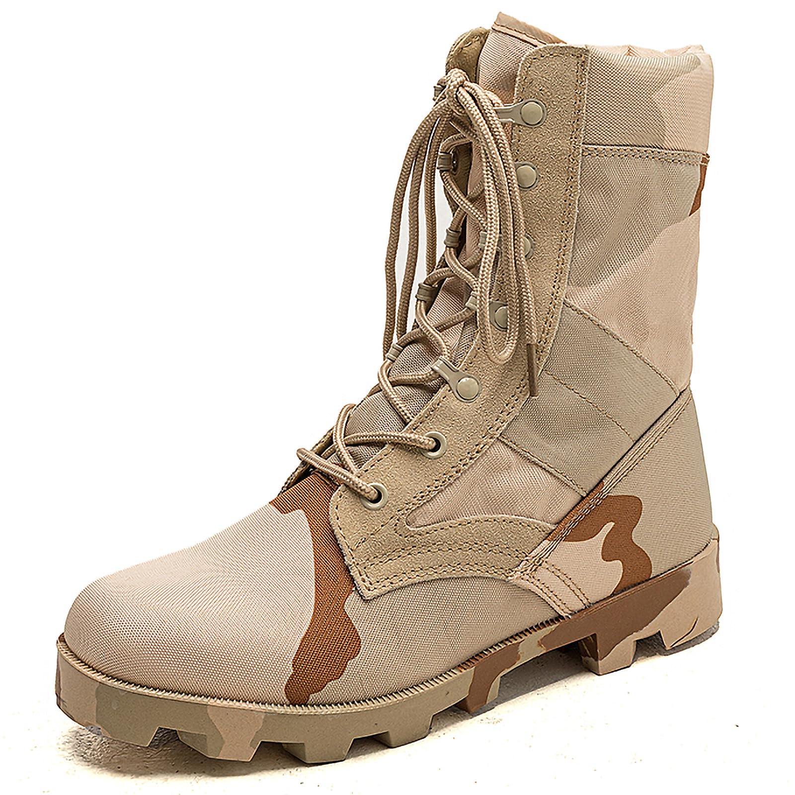 Pumalar Men's Camouflage Boots Waterproof Hiking Boots for Men Tactical Military Combat Boots Outdoor Trekking Shoes Non-Slip Jungle Adventure Boots
